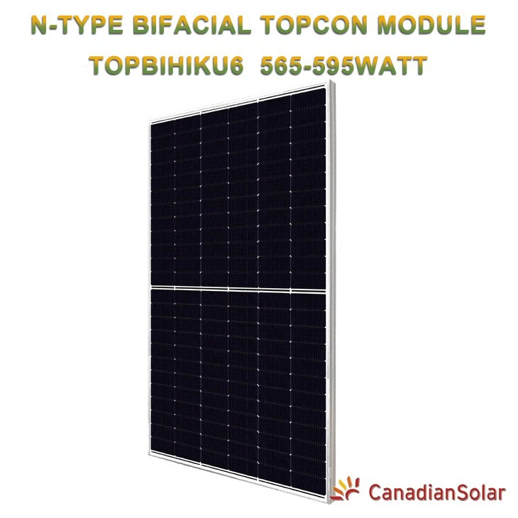 Bifacciale canadese 595W